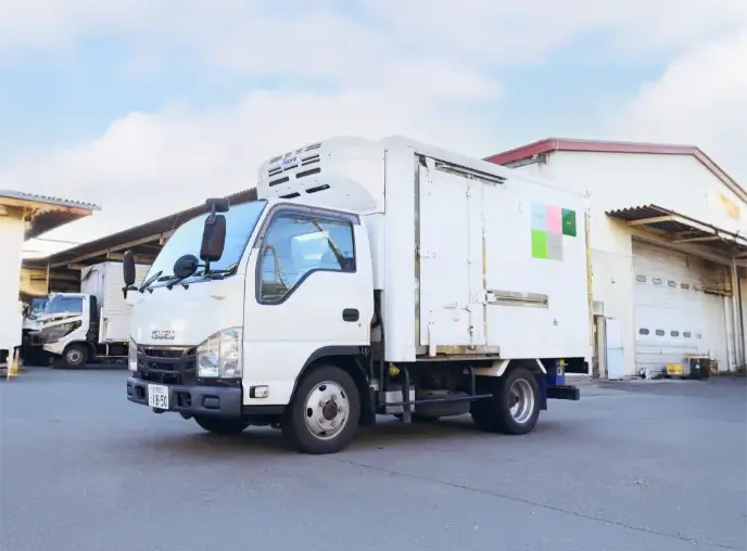 品質を守る冷蔵車による配送システム