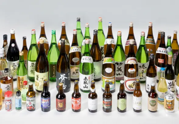 群馬の地酒をはじめとした、豊富な品揃え